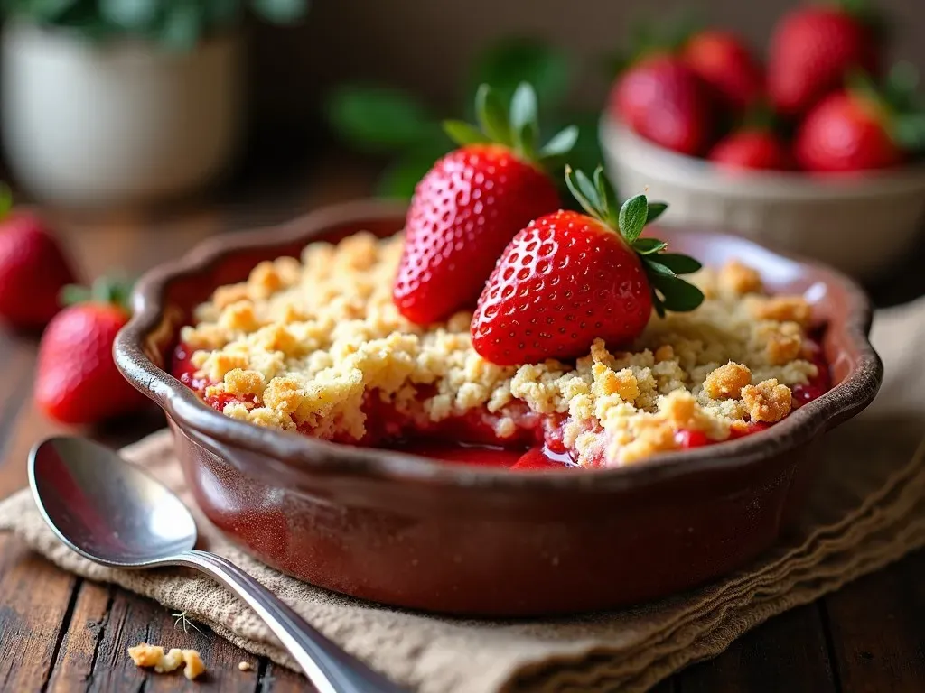 Crumble aux fraises