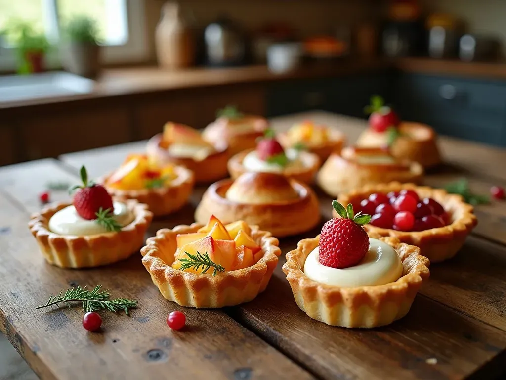 Dessert avec Pâte feuilletée