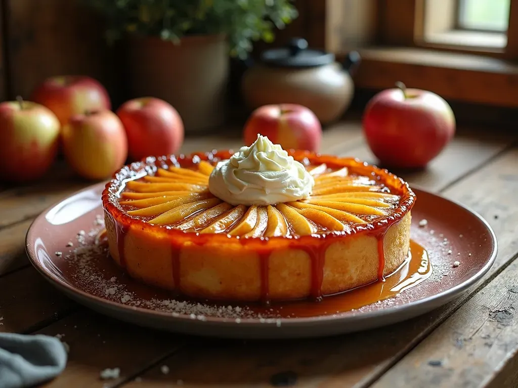 Gâteau Tatin Servi