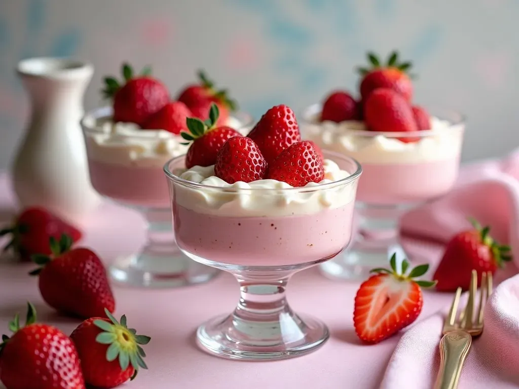 Mousse de fraises