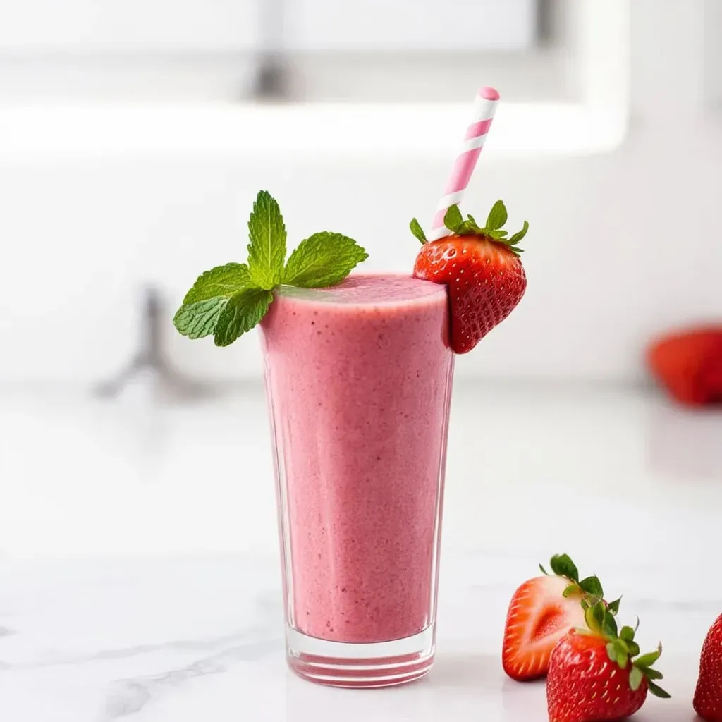 Smoothie fraise-banan