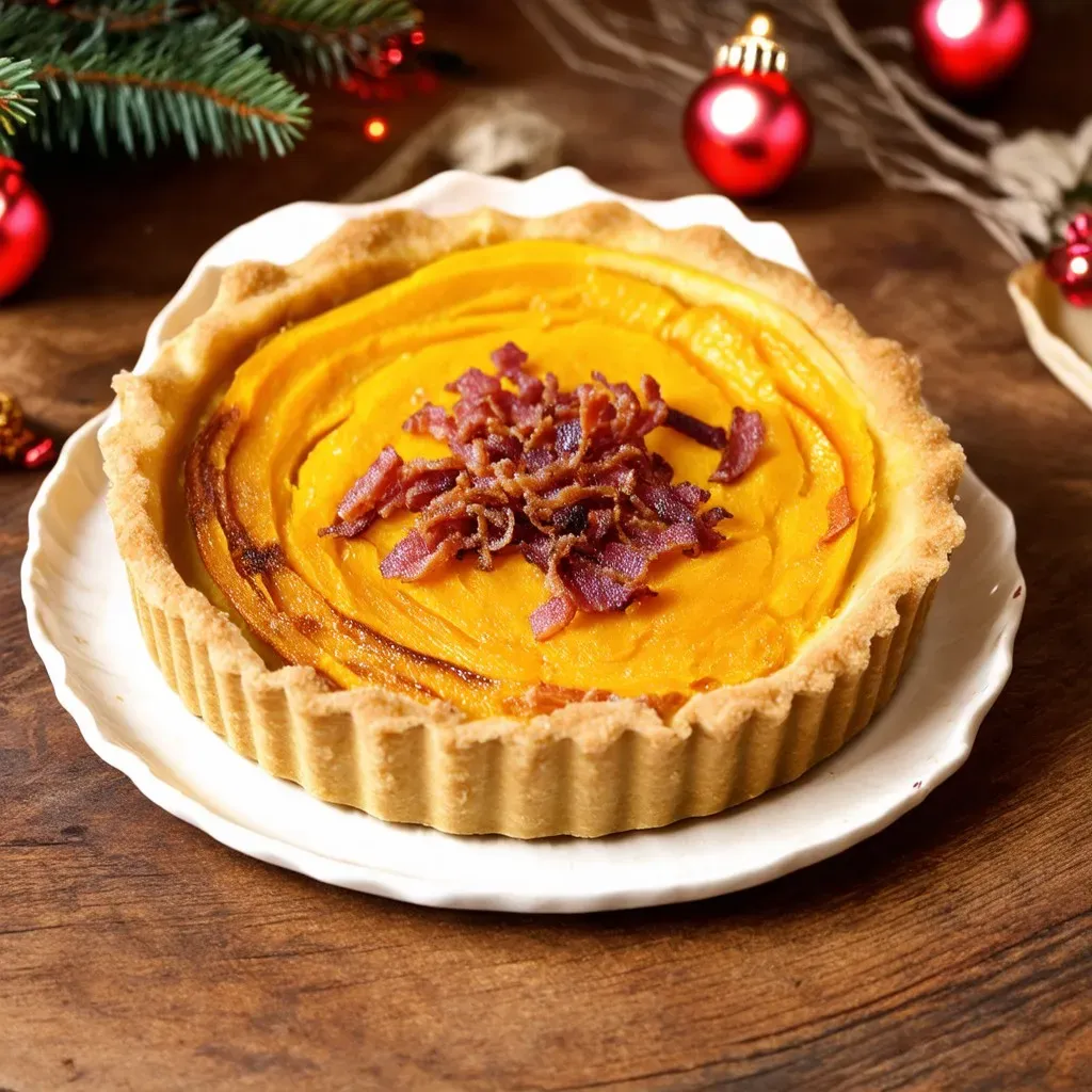 Tarte Butternut et Lardons