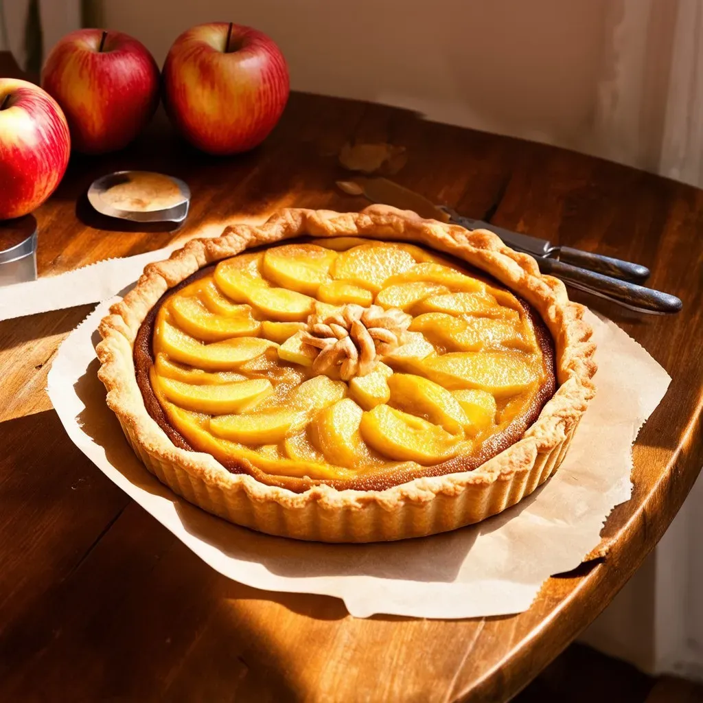 Tarte au Pomme Pâte Sablé - Assemblage