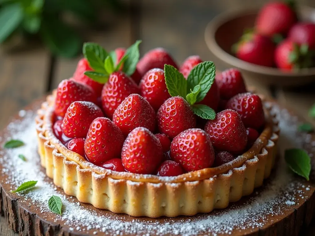 Tarte aux Fraises Pâte Feuilletée