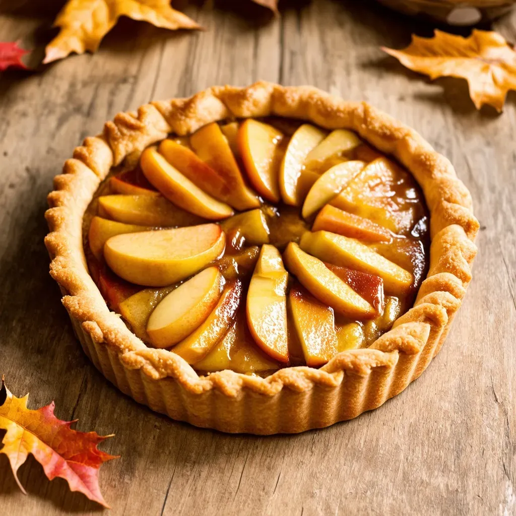 Tarte aux Pommes Prête à Être Servie