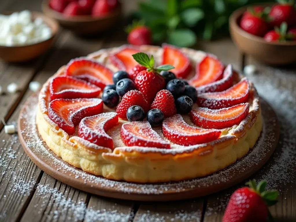 Tarte feuilletée prête à servir