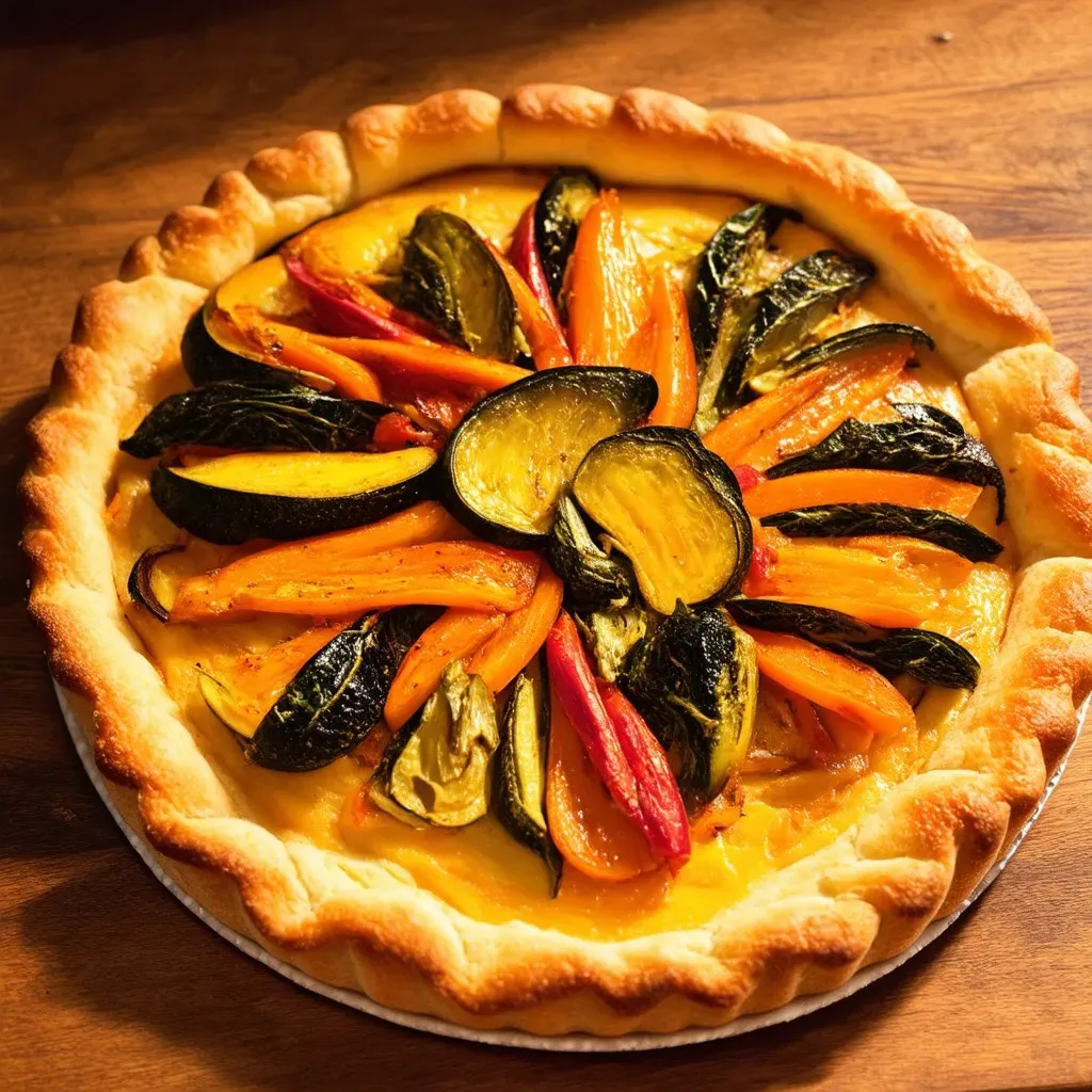 Tarte fine salée légumes